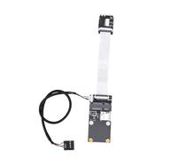 GOWENIC Adaptador M2 A E Key A PCIE con Ranura para Tarjeta de Memoria | Tarjeta de Expansión de Almacenamiento, PCIe USB de Doble Señal, Compatible con Módulo 3G 4G, Actualización Plug Play