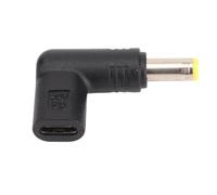 GOWENIC Adaptador Tipo C a 5,5 X 1,7 Mm, 100 W PD USB 3.1 Tipo C Hembra USB C a CC, Adaptador de 5,5 X 1,7 Mm, Disparador de Emulador PD, Adaptador de Carga Rápida en ángulo de 90