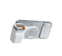 GOWENIC Agarre Magnético para Cámara de Teléfono, Botones de Obturador Mecánico de 2 Etapas con Dial de Zoom e Interruptor de Lente, Control Remoto BT Desmontable para Selfies Manos