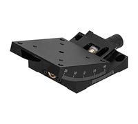 GOWENIC Ajuste Fino de de Milano de Etapa Lineal Manual de 60x60 Mm |Mesa Deslizante de Turbina de Gusano Goniómetro HXVA60 para Posicionamiento de Precisión