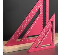 GOWENIC Aleación de Aluminio Cuadrada con Viga de 90 Grados |Escuadra Triangular de Carpintero para Carpintería y Muebles del hogar. (7 pulgadas)