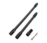 GOWENIC Barra de Extensión de Eje Flexible de 1/2 Pulgada, 250 Mm, 350 Mm, de Trinquete Flexible de 360 ° para Llave Eléctrica, Extensor de Llave de Vaso de Acero de Aleación S2 para Espacios