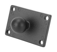 GOWENIC Base de Montaje de Bola de Placa Cuadrada AMPS de Aleación de Aluminio |Adaptador de Bola de 1 Pulgada para Vehículos Todoterreno Marinos, Brazos de Doble Enchufe, Tamaño RAM B