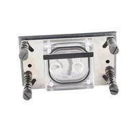 GOWENIC Bloque de Refrigeración por Agua de CPU para PC AM4 AM3+ AM2+, Bloque de Agua de Microcanal de Cobre con Tapa Acrílica Transparente, Soporte de Acero Inoxidable, Base Cromada Antioxidante, 3