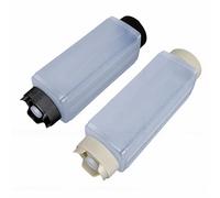 GOWENIC Botellas Exprimibles de Plástico Recargables, Diseño de Doble Cabezal para Dispensar Salsa sin Ensuciar, Ideal para Cocina y Fiestas, 2 Unidades