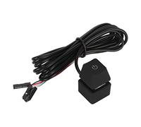 GOWENIC Botón de Encendido de PC, Interruptor Azul Claro de 7 Colores, Extensión de Teclas Mecánicas para PC de Escritorio, Cable Largo para Oficina en Casa, Hotel, cibercafé, Material ABS