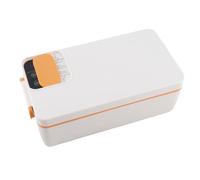 GOWENIC Caja de Almuerzo de Calentador de Alimentos Eléctricos 304 Calefacción Inalámbrica de Acero Inoxidable para Oficina, 1 L Gran Capacidad Calentador de Alimentos Portátiles para Personas Al