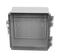 GOWENIC Caja de Conexiones de Plástico ABS IP67, Cubierta Transparente | Gabinete Eléctrico Exterior Impermeable con Placa de Montaje