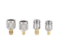 GOWENIC Conector N a SMA Chapado en Oro, Paquete de 4 |N Macho/Hembra a SMA Macho/Hembra Adaptador RF Coaxial de 50 Ohmios para Cable WiFi de Antena
