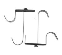GOWENIC Gancho para Valla de Piscina Resistente |Paquete de 2 Perchas de Metal Ajustables para Paredes de Cerca de 1-4,5 Pulgadas, Almacenamiento Inoxidable para Herramientas de Limpieza de Piscinas y