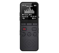 GOWENIC Grabadora de Voz Digital con Pantalla TFT de 1,4 Pulgadas, Grabadora de Audio con Micrófono Dual, Grabación con un Toque, Compatible con WAV/MP3, para Conferencias, Reuniones, (16G)