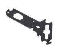 GOWENIC Herramientas de Aparejo Separadas 14 en 1 de Acero, Pelacables con Tuerca de ala para Caravanas RV, Herramienta Portátil para Abridor de Botellas, Color Negro Mate