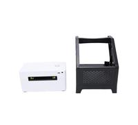 GOWENIC Impresora de Etiquetas Bluetooth Inalámbrica, Térmica Directa 203DPI 150mm/s con Instalación Automática del Controlador, para Etiquetas de Envío 3000 Plantillas 5000 Iconos (Enchufe de la UE)