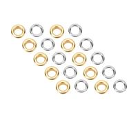 GOWENIC Juego de 300 Ojales de Acero Inoxidable de 8 Mm |Ojales con Arandelas para Cinturones de Cuero, Telas para Sandalias, Kit de Manualidades Multifuncional (GOLD)