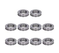 GOWENIC Juego de Rodamientos de Bolas Axiales en Miniatura 10 Piezas |51101 Rodamiento de Empuje Plano de 12 Mm de Diámetro Interior y 26 Mm de Diámetro Exterior, Rodamientos de Metal Desmontables