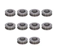 GOWENIC Juego de Rodamientos de Bolas Axiales en Miniatura 10 Piezas |51101 Rodamiento de Empuje Plano de 12 Mm de Diámetro Interior y 26 Mm de Diámetro Exterior, Rodamientos de Metal Desmontables
