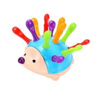 GOWENIC Juguete de Erizo para Habilidades Motoras Finas para Niños, Juguete Educativo Portátil para Niños de 18 Meses o Más con 12 Clavijas de Colores, Desarrollo Sensorial para Contar y Reconocer