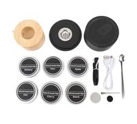 GOWENIC Kit de Fumador de Whisky Eléctrico, Fumador de Cócteles Recargables con 6 Chips de Madera y Construido en Más Ligero, No Se Necesita Butano, para Regalos de Whisky Bourbon