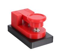 GOWENIC Llave Morse CW Impresa en 3D |Mini Espacios de Contacto Ajustables Base ABS Roja para Uso en Escritorio