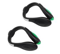 GOWENIC Luces LED con Abrazadera para Zapatos, Indicador en Tiempo Real Recargable por USB para Caminar por la Noche (Green)