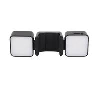 GOWENIC Luz de Vídeo para Cámara de Acción, Luz Dual Compacta Portátil para 3, Brillo Ajustable para Vloggers