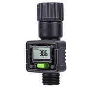 GOWENIC Medidor de Agua Digital en Tiempo Real para Manguera |Seguimiento de Flujo Inteligente para Riego de Plantas Al Aire Libre