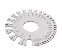 GOWENIC Medidor de Espesor de Alambre Fácil de Leer Calibrador de Hoja de Metal Redondo Portátil para Trabajadores Metalúrgicos