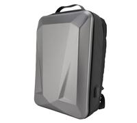 GOWENIC Mochila Comercial, Mochila Pocket Travel con Puerto de Carga USB para el Aeropuerto (Gris-Plata)