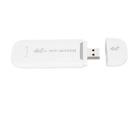 GOWENIC Módem USB 4G LTE WiFi Hotspot, Mini Enrutador de Red Inalámbrica Móvil de Viaje Portátil con Ranura para Tarjeta SIM Estándar, Blanco
