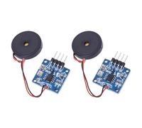 GOWENIC Módulo de Interruptor de Vibración de Sensibilidad Ajustable 2 Piezas |Sensor de Grifo de Choque Piezoeléctrico, Salida AD DO para Bricolaje