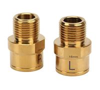 GOWENIC Núcleo del Eje Alargado del Pedal 16 Mm |Extensor de Pedal de Bicicleta de Aleación de Titanio para Bicicleta de Carretera de Montaña y Extensión BMX (Gold)