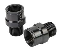 GOWENIC Núcleo del Eje Alargado del Pedal 16 Mm |Extensor de Pedal de Bicicleta de Aleación de Titanio para Bicicleta de Carretera de Montaña y Extensión BMX (Black)