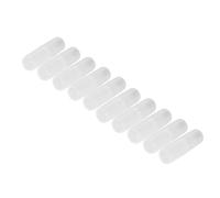 GOWENIC Paquete de 10 Adaptadores Convertidores de Batería AAA a AA | Funda Porta Baterías Transparente para Juguetes de Mandos a Distancia (Transparente)
