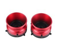 GOWENIC Par de Adaptadores de Cubo de Carrete Abierto para Akai | Adaptadores de Carrete a de Eje Nab de 10 Pulgadas para Grabadora de Cinta para Aleación de Aluminio Studer (Rojo)