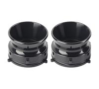 GOWENIC Par de Adaptadores de Cubo de Carrete Abierto para Akai | Adaptadores de Carrete a de Eje Nab de 10 Pulgadas para Grabadora de Cinta para Aleación de Aluminio Studer (Black)