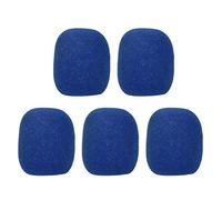 GOWENIC Parabrisas de Espuma para Micrófono, Paquete de 5 Piezas para Micrófono de Mano KTV DJ Karaoke, Reduce el Ruido de Fondo para una Voz Clara, Compatible con Tipo Bola, Negro/rojo/azul/naranja
