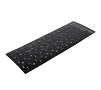 GOWENIC Pegatina Universal para Teclado Hebreo | Calcomanía de PVC Negra Impermeable para Computadora Portátil de Escritorio