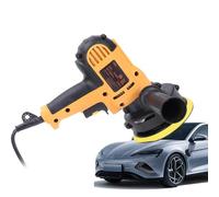 GOWENIC Picador de Búfer de Automóvil Inalámbrico, Máquina de Pulido Portátil de 700W con Manija de Goma, Velocidad Variable de 600-3700r Min, Almohadillas de Pulido Múltiple, para