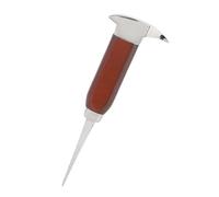 GOWENIC Picador de Hielo Ergonómico con de Madera de 6,7 Pulgadas |Herramienta Trituradora de Hielo de Acero Inoxidable para Barras de Cocina que Rompe Cubitos de Grandes