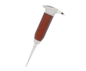 GOWENIC Picador de Hielo Ergonómico con de Madera de 6,7 Pulgadas |Herramienta Trituradora de Hielo de Acero Inoxidable para Barras de Cocina que Rompe Cubitos de Grandes
