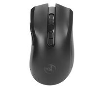 GOWENIC Ratón Inalámbrico de 800 a 4800 dpi con Retroiluminación RGB, Ratón de Oficina Ergonómico para Viajes en Casa, Escuela, Juegos con Receptor USB de 2,4G para Ratones de Ordenador (Black)