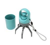 GOWENIC Recolector de Residuos de Mascotas Ligero para Perros |Recogedor de Excrementos de Mano sin Contacto con Dispensador de Bolsas, Diseño de Garra para Caminar Al Aire Libre, Correa para Colgar