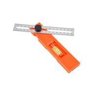 GOWENIC Regla de Marcado Ajustable 0-16 Cm |Regla de Trazado de Carpintería de Múltiples ángulos con Nivel de Burbuja para un Diseño Preciso