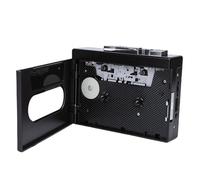 GOWENIC Reproductor de Cinta de Casete, Convertidor de Casete a MP3 Portátil con Soporte para Unidad Flash USB y Conector Auxiliar de 3,5 Mm, para Uso en el Hogar, Viajes