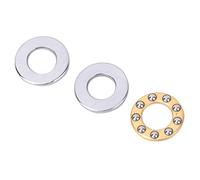 GOWENIC Rodamientos Planos de Acero de Alta Precisión 6x14x5mm |Juego de Rodamientos Axiales de Bolas de 10 Piezas F6-14M para Maquinaria Silenciosa (F6-12M 6 * 12 * 4,5mm (10 piezas))