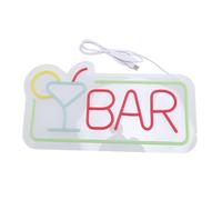 GOWENIC Señal de Luz de Neón LED para Bar |Copa de Cóctel, Decoración de Montaje en Pared, Iluminación para Restaurante y Discoteca