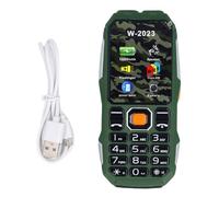 GOWENIC Seniors Cell Phone, 2.6 Pulgadas Ultra Delgada, 4800 MAh Batería Grande, con Triple SIM 2G Network Emergency Power Bank, Set 9 Números Familiares (Green)