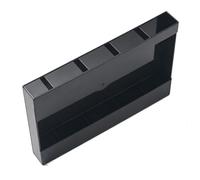 GOWENIC Soporte para Pajita de Acrílico Montado en la Pared, Almacenamiento Lateral de Nevera con 5 Ranuras Anchas para Organizador de Cocina, Puerta de Gabinete para Pajitas, Cucharas y Utensilios