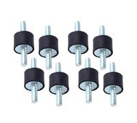 GOWENIC Soportes Aislantes de Goma para Amortiguadores, 8 Piezas de Tornillo de Doble Extremo M6 20x15 Pernos para una Reducción Efectiva del Ruido, para Compresores de Aire, Bombas de Agua