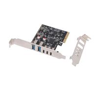 GOWENIC Tarjeta de Expansión de PCIe A USB 3.2 Gen2 con Ancho de Banda de 10 Gbps, Tarjeta PCI Express con 3 Puertos Tipo C y 2 Tipo A, para Caja SSD de PC de Escritorio